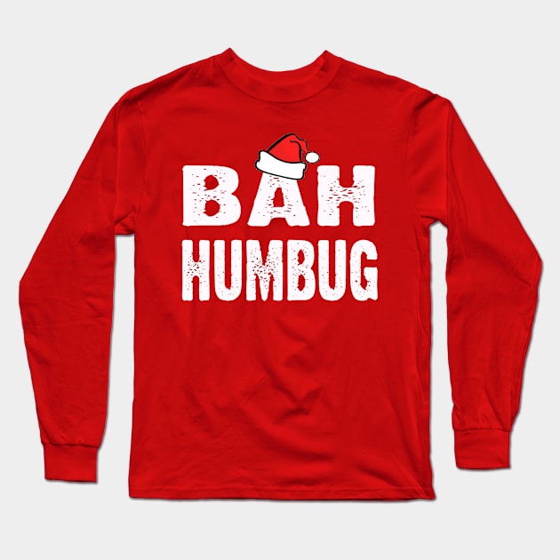 Bah Humbug Cheap Ugly Christmas Xmas Sweater Long Sleeve T-Shirt by CoolApparelShop